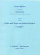 Lieder Nach Texten Von Ruckert Study Scores sheet music cover